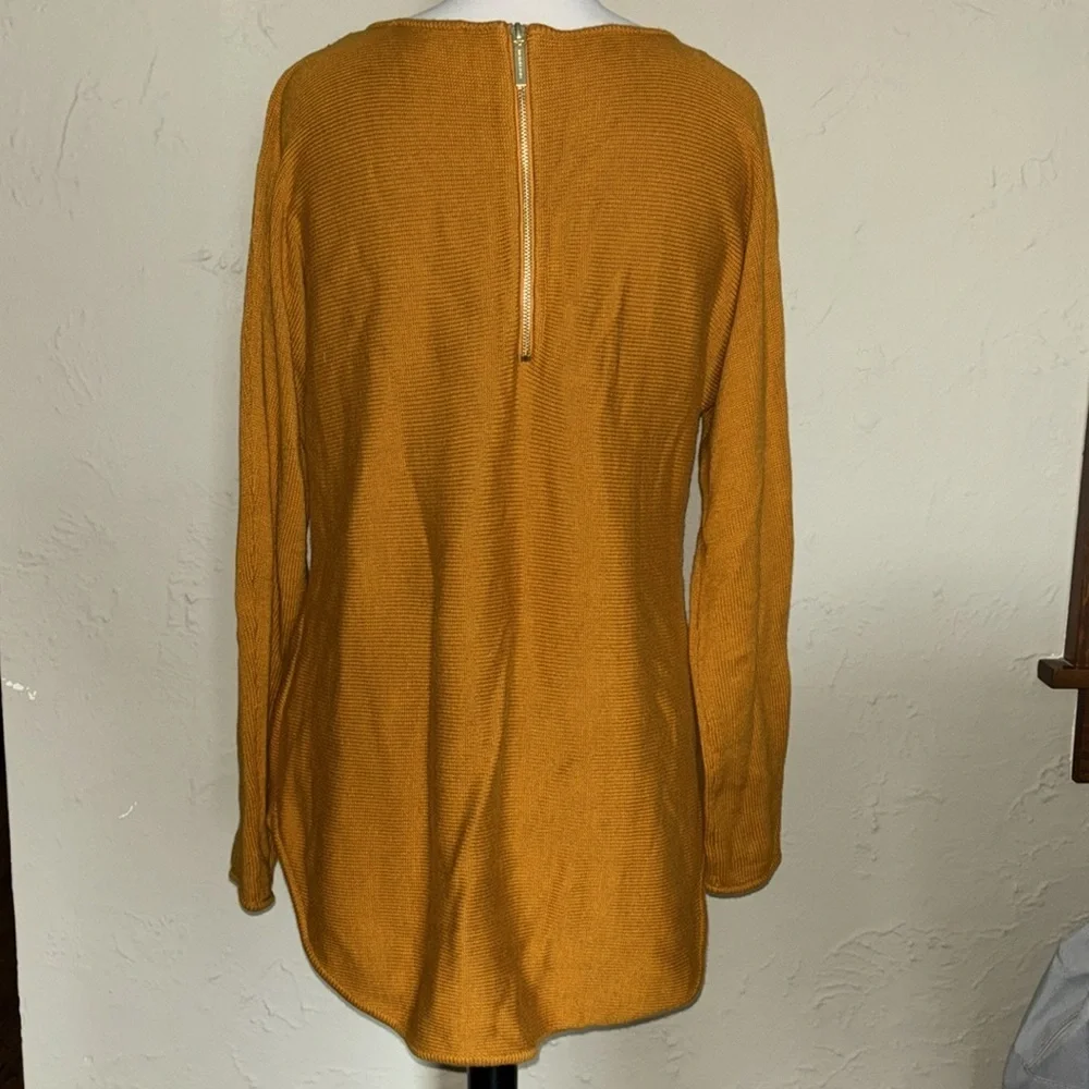 MICHAEL KORS marigold orange longsleeve sweater in women’s small - Picture 4 of 8